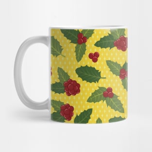 Holly Berry Pattern Mug